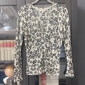 Camellia Leopard Print Cardigan